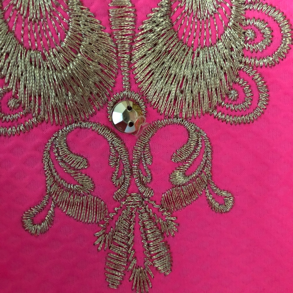 NWT Lilly Pulitzer Tina Stretch Shift in hot pink - Picture 12 of 12